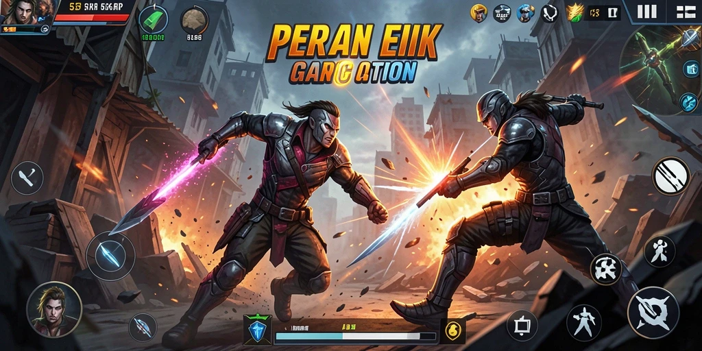 Gambaran gameplay seru dan menegangkan di 55RP.