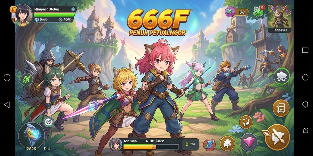 Gameplay seru dalam dunia anime yang menakjubkan.