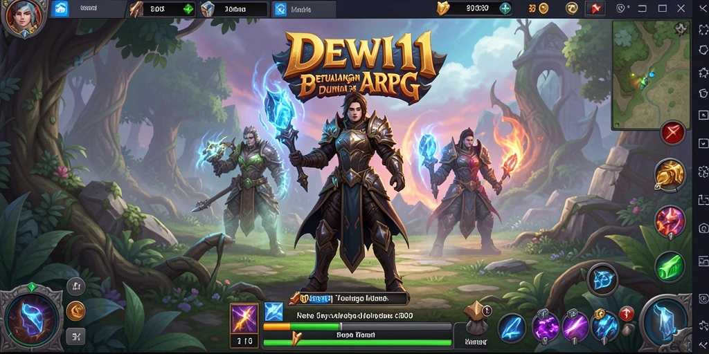 Tampilan gameplay yang seru dan mendebarkan dalam DEWI11.