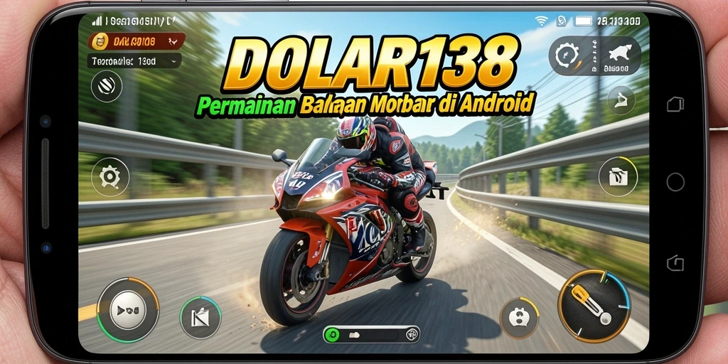 Tangkapan layar gameplay DOLAR138 menampilkan aksi balapan motor yang mendebarkan.