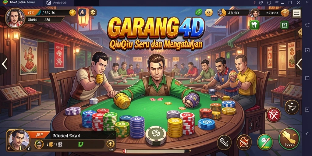 Screenshot gameplay QiuQiu yang seru dan kompetitif.