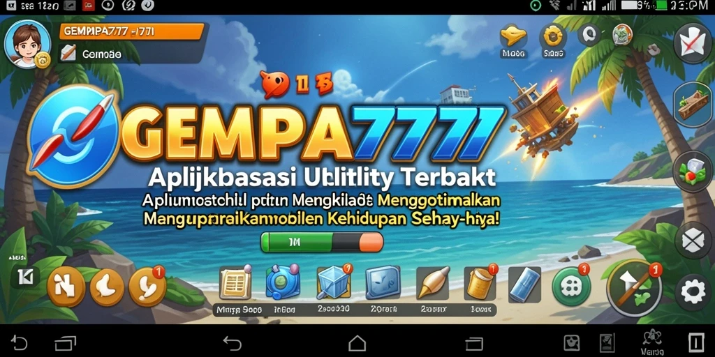 Tampilan utama GEMPA777 yang intuitif dan mudah digunakan.