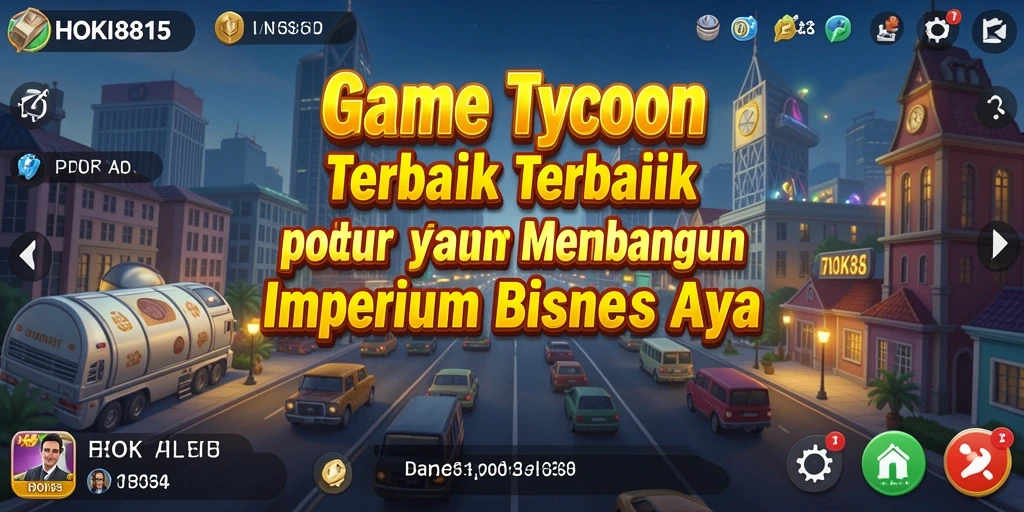 Screenshot gameplay HOKI8815 yang menunjukkan proses pengelolaan bisnis.