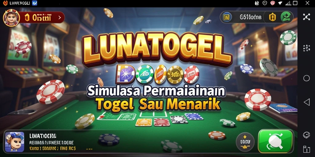 Tampilan gameplay LUNATOGEL yang menarik dan interaktif.