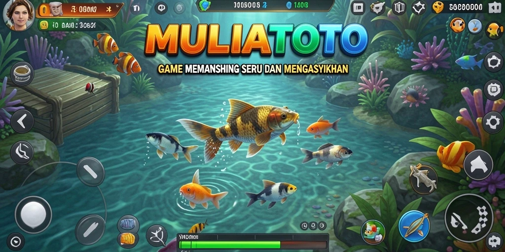 Tampilan menarik dari gameplay MULIATOTO yang menawarkan pengalaman memancing nyata.