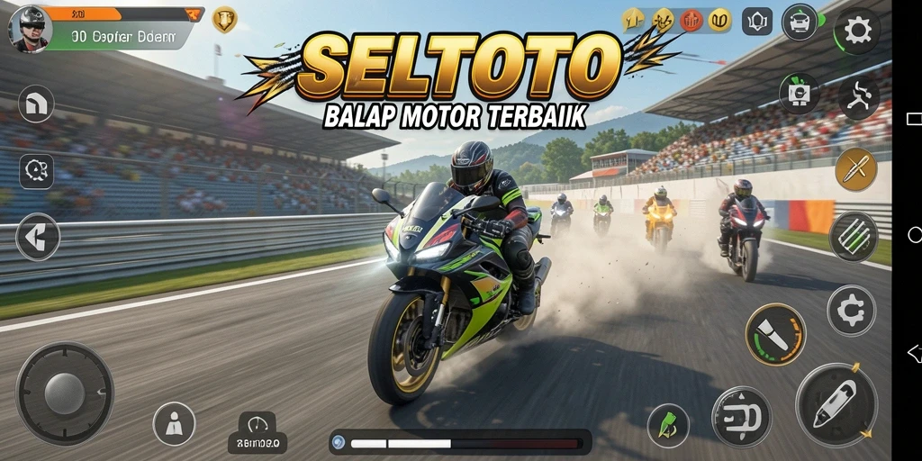 Gameplay balap motor yang seru dan mendebarkan di SELTOTO.