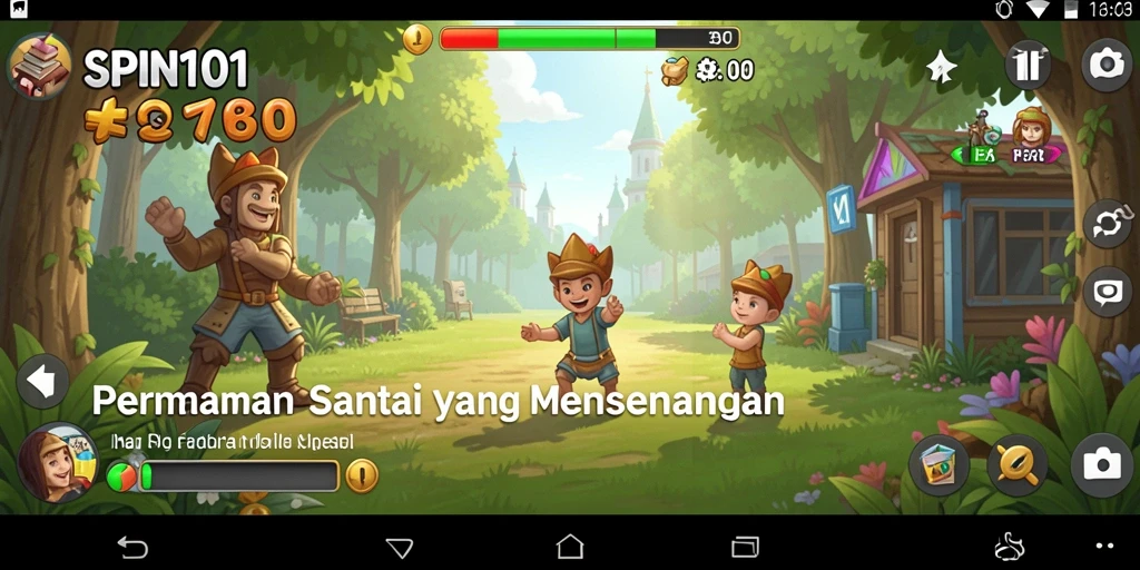 Tampilan gameplay SPIN101 yang menarik dan penuh warna.
