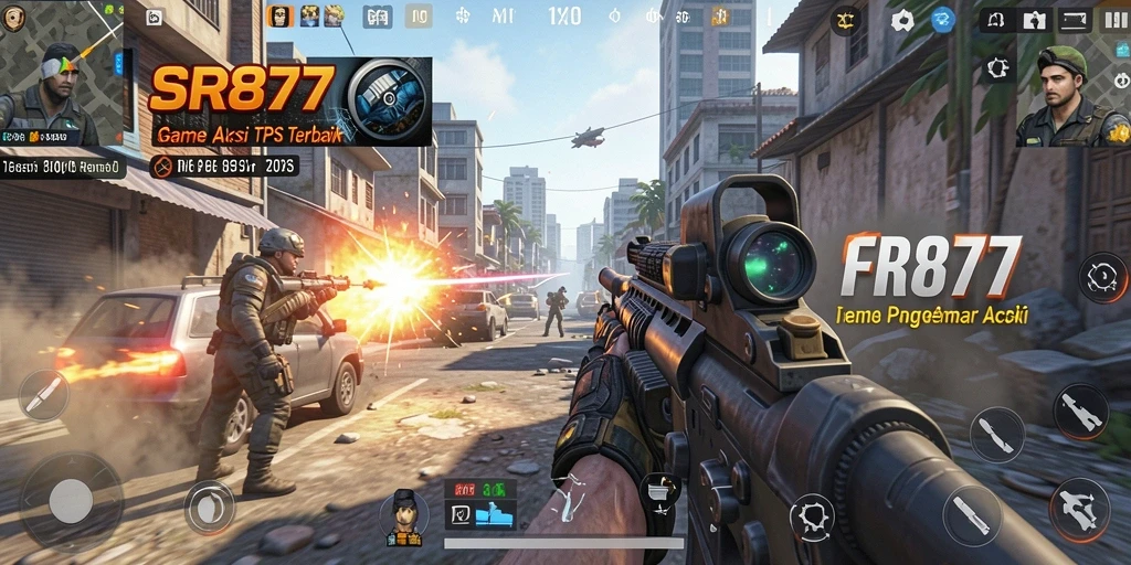 Gameplay menarik dalam pertarungan TPS yang mendebarkan.