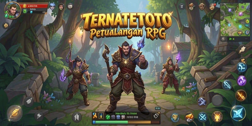 Tangkapan layar TERNATETOTO menampilkan aksi seru dalam pertempuran RPG.