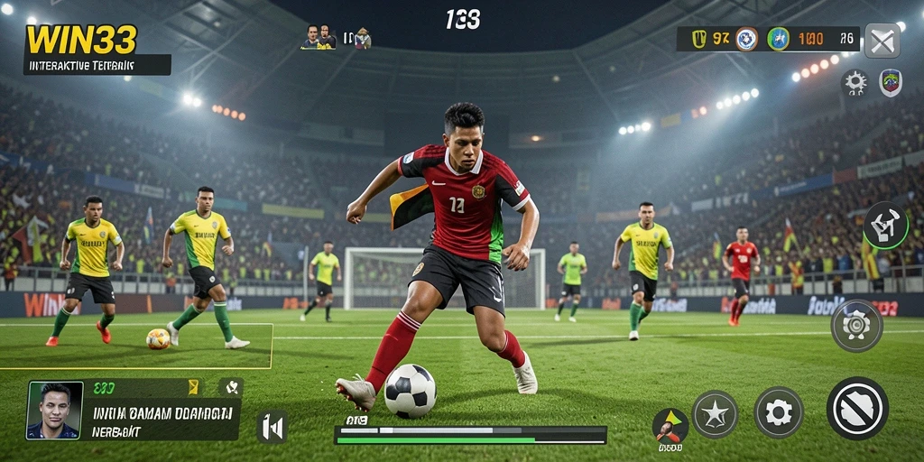 Tampilan gameplay yang seru dan interaktif dari WIN33 saat bermain olahraga.