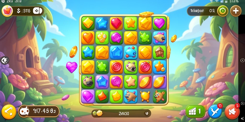 Gameplay seru mencocokkan item di ZK7.